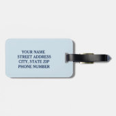 カスタムなフィジカルセラピー ラゲッジタグ (裏面横)