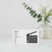 カスタムなフィルムの石板の下見板の映画事業カード 名刺 (スタンド正面)
