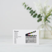 カスタムなフィルムの石板の下見板の映画事業カード 名刺 (スタンド正面)