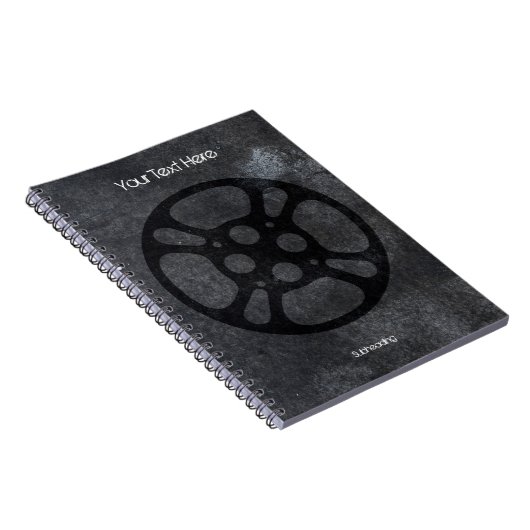 カスタムなフィルム巻き枠/映画巻き枠のノート ノートブック (右側)