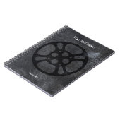 カスタムなフィルム巻き枠/映画巻き枠のノート ノートブック (左側)