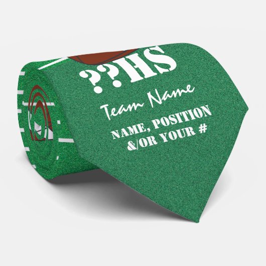 カスタムなフットボールのタイ ネクタイ (ロール)