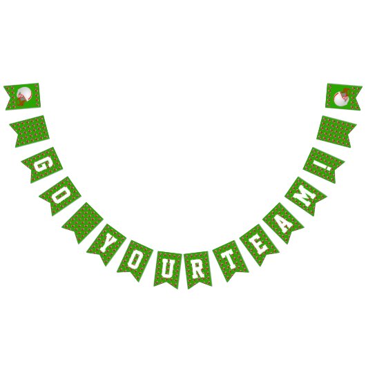 カスタムなフットボールのパーティー バンティングフラッグ (全)