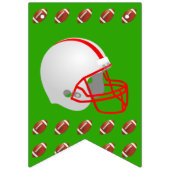 カスタムなフットボールのパーティー バンティングフラッグ (第1の旗)