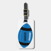 カスタムなフットボールのファンの荷物のラベル ラゲッジタグ (正面縦)