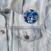 カスタムなフットボール選手の写真数 缶バッジ (インサイチュ)