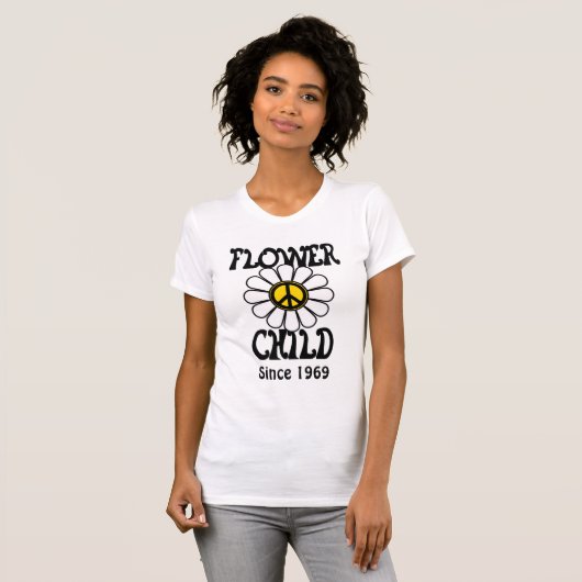 カスタムなフラワーチャイルド Tシャツ (正面フル)