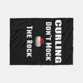 カスタムなフリースブランケットをカールする石を欺かないで下さい フリースブランケット (正面(横))