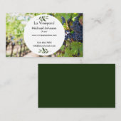 カスタムなブドウのフルーツのパーソナライズな名刺 プレイスカード (正面/裏面)