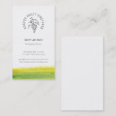 カスタムなブドウのブドウ園のワインの名刺 名刺 (正面/裏面)