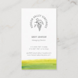 カスタムなブドウのブドウ園のワインの名刺 名刺