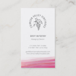 カスタムなブドウのブドウ園の赤ワインの名刺 名刺