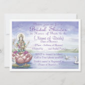 カスタムなブライダルシャワーの招待状ヒンズー教/ヨガのスタイル 招待状 (正面)