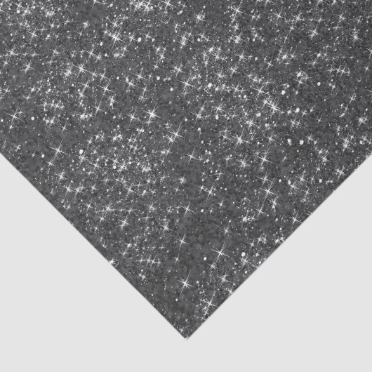 カスタムなプリントの黒のグリッターの効果のティッシュペーパー 薄葉紙 (詳細)