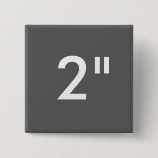 カスタムなプリント2"正方形ボタンのブランクのテンプレートの灰色 缶バッジ