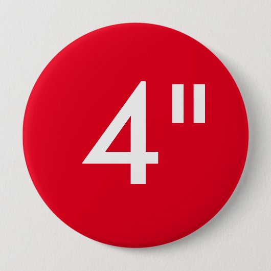 カスタムなプリント4"巨大な円形ボタンのブランクのテンプレート 缶バッジ (正面)