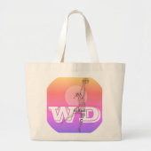 カスタムなプレーヤーはネットボールを置きます ラージトートバッグ (正面)