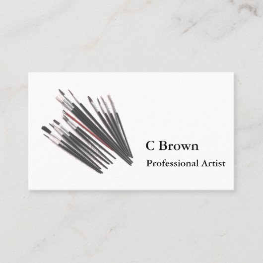 カスタムなプロの芸術家 名刺 (正面)