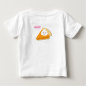 カスタムなベビーの最初感謝祭のTシャツ ベビーTシャツ (裏面)
