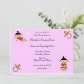 カスタムなベビーシャワーの招待 招待状 (スタンド正面)