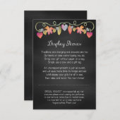 カスタムなベビーシャワーの表示カード エンクロージャーカード (正面/裏面)