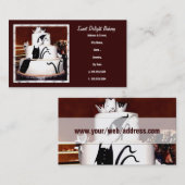 カスタムなベーカリー/ウエディングケーキの名刺 名刺 (正面/裏面)