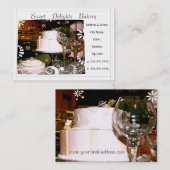 カスタムなベーカリー/ウエディングケーキの名刺 名刺 (正面/裏面)