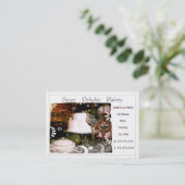 カスタムなベーカリー/ウエディングケーキの名刺 名刺 (スタンド正面)