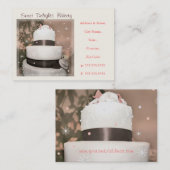 カスタムなベーカリー/ウエディングケーキの名刺 名刺 (正面/裏面)