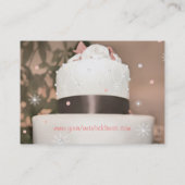 カスタムなベーカリー/ウエディングケーキの名刺 名刺 (裏面)