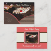 カスタムなベーカリー/ケイタリングビジネスカード 名刺 (正面/裏面)