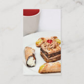 カスタムなベーカリー、デリカテッセンまたはカフェの名刺 名刺 (裏面)