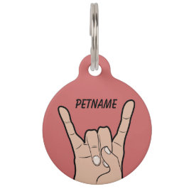 カスタムなペットラベルの石 ペット　ネームタグ