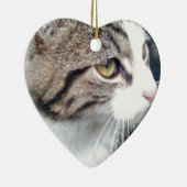 カスタムなペット写真のオーナメントは|あなたのイメージをここに加えます セラミックオーナメント (右)