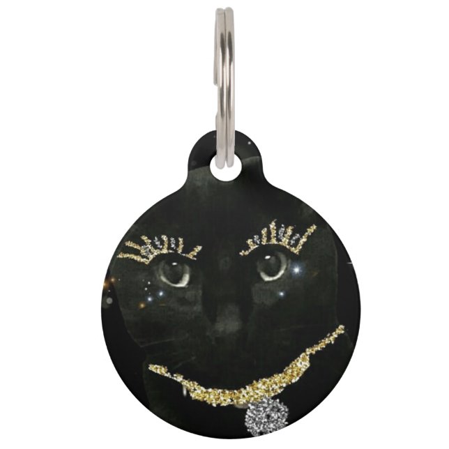 カスタムなペット写真のパーソナライズなペットタグ ペット　ネームタグ (正面)