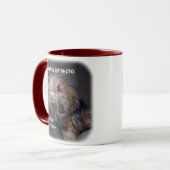 カスタムなペット写真はあなたの写真を加えます マグカップ (正面左)