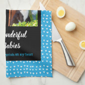 カスタムなペット写真 キッチンタオル (四つ折り)