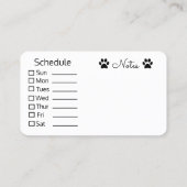 カスタムなペット名刺 名刺 (裏面)