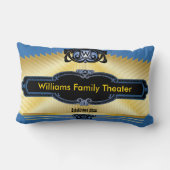 カスタムなホームシアターはあなたのモノグラムを加えます ランバークッション (裏面)