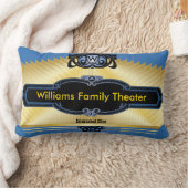 カスタムなホームシアターはあなたのモノグラムを加えます ランバークッション (ブランケット)