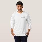 カスタムなボートの名前の飛び込みの旗および伊勢エビ Tシャツ (正面フル)