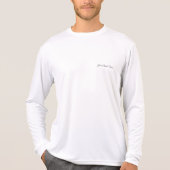 カスタムなボートの名前のSailfishの魚釣りのTシャツ Tシャツ (正面)