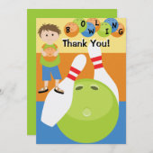 カスタムなボーリングは感謝していしています サンキューカード (正面/裏面)