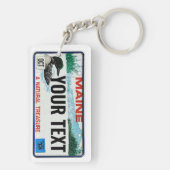 カスタムなメイン免許証の文字 キーホルダー (裏面)