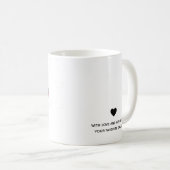 カスタムなメッセージが付いている母の日のマグ コーヒーマグカップ (正面右)