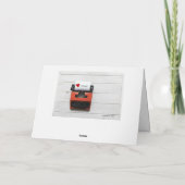 カスタムなメッセージのヴィンテージのタイプライターのすべての行事 シーズンカード (裏面)