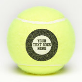 カスタムなメッセージはあなた自身のテニス・ボールを加えます テニスボール (裏面)