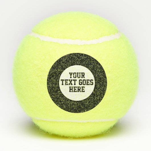 カスタムなメッセージはあなた自身のテニス・ボールを加えます テニスボール (裏面)