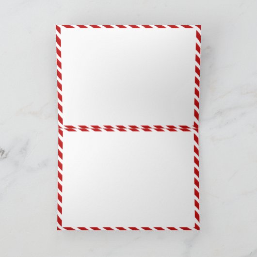 カスタムなメリークリスマスの家族写真を作成して下さい シーズンカード (内部)