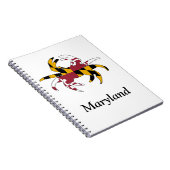 カスタムなメリーランドのカニのノート ノートブック (右側)